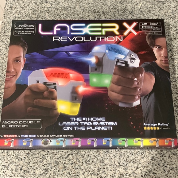 NSI Toys Laser X Revolution Micro Double Blaster Laser Tag Blaster For 2 Player New Poshmark